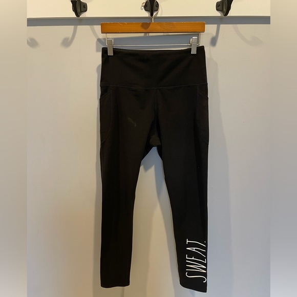 Rae Dunn Sweat Leggings NWOT - Picture 5 of 12